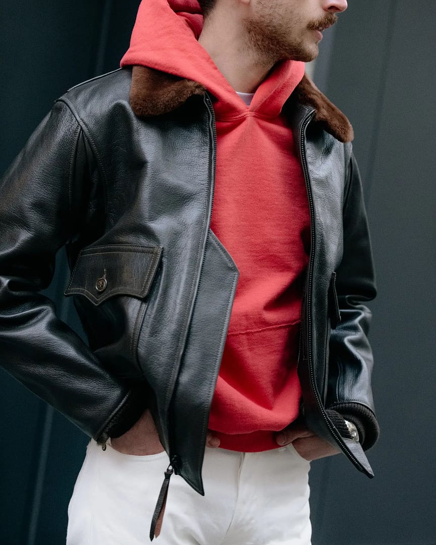 Buzz Rickson's x William Gibson G-1 Leather Jacket Black Buzz Rickson's x William Gibson G-1 Leather Jacket Black