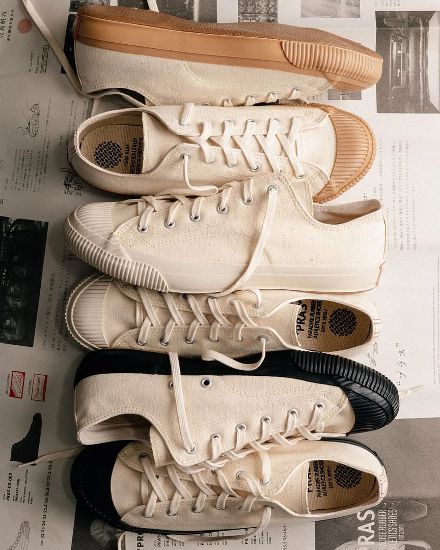 Pras Shellcap Low Sneakers Kinari/Black – Clutch Cafe