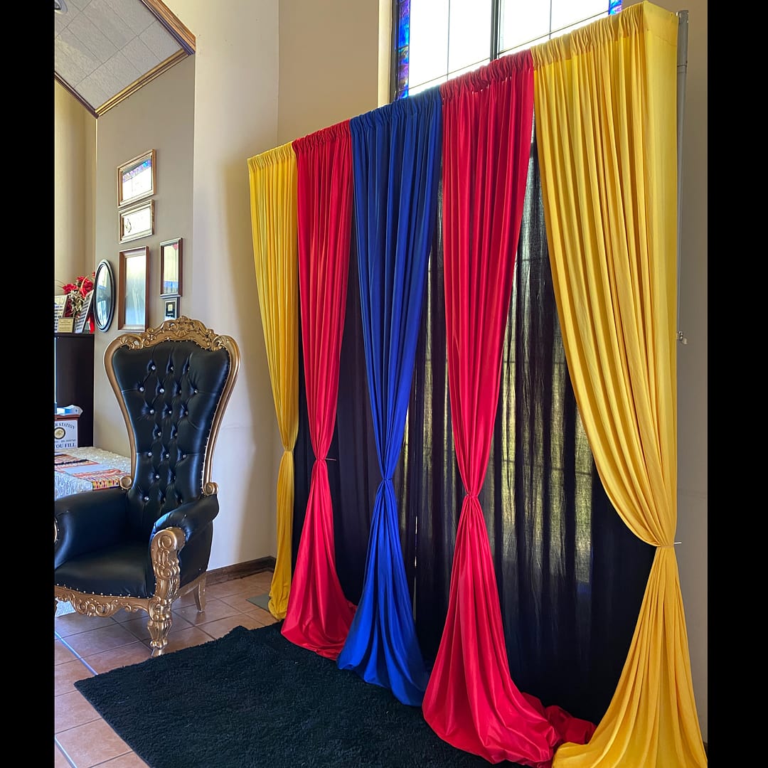 Spandex 4-way Stretch Drape Curtain 12ft H x 60 Spandex 4-way Stretch Drape Curtain 12ft H x 60