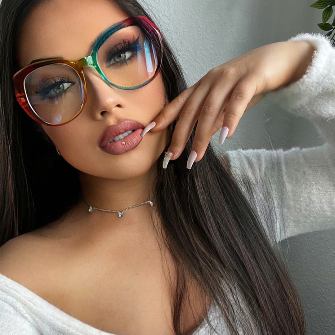 Buy Round Glasses Clear Rainbow Glasses Prescription Glasses