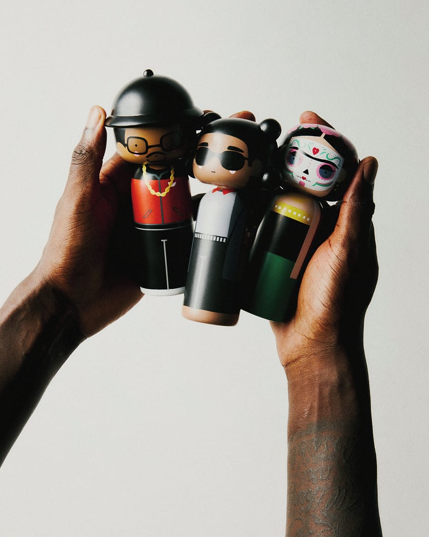 Kokeshi Doll - Frida, Dia De Los Muertos – Lucie Kaas