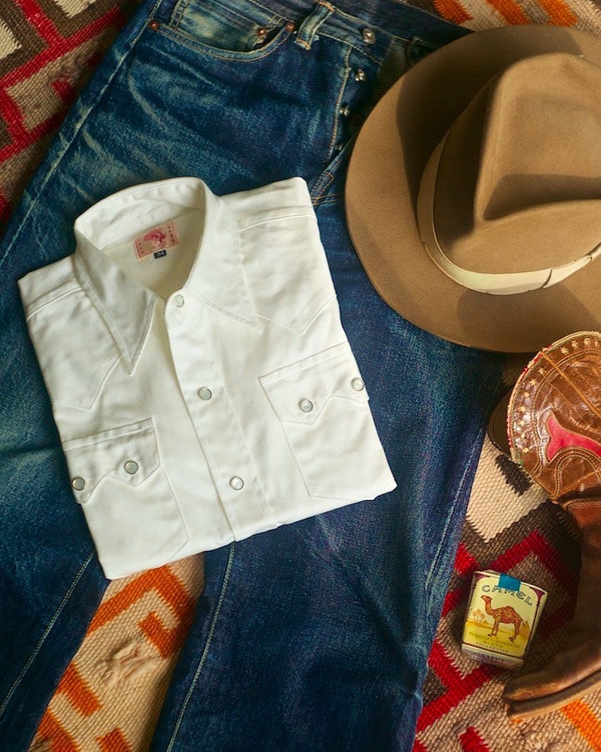 Sawtooth Westerner Shirt White | Bryceland's & Co.