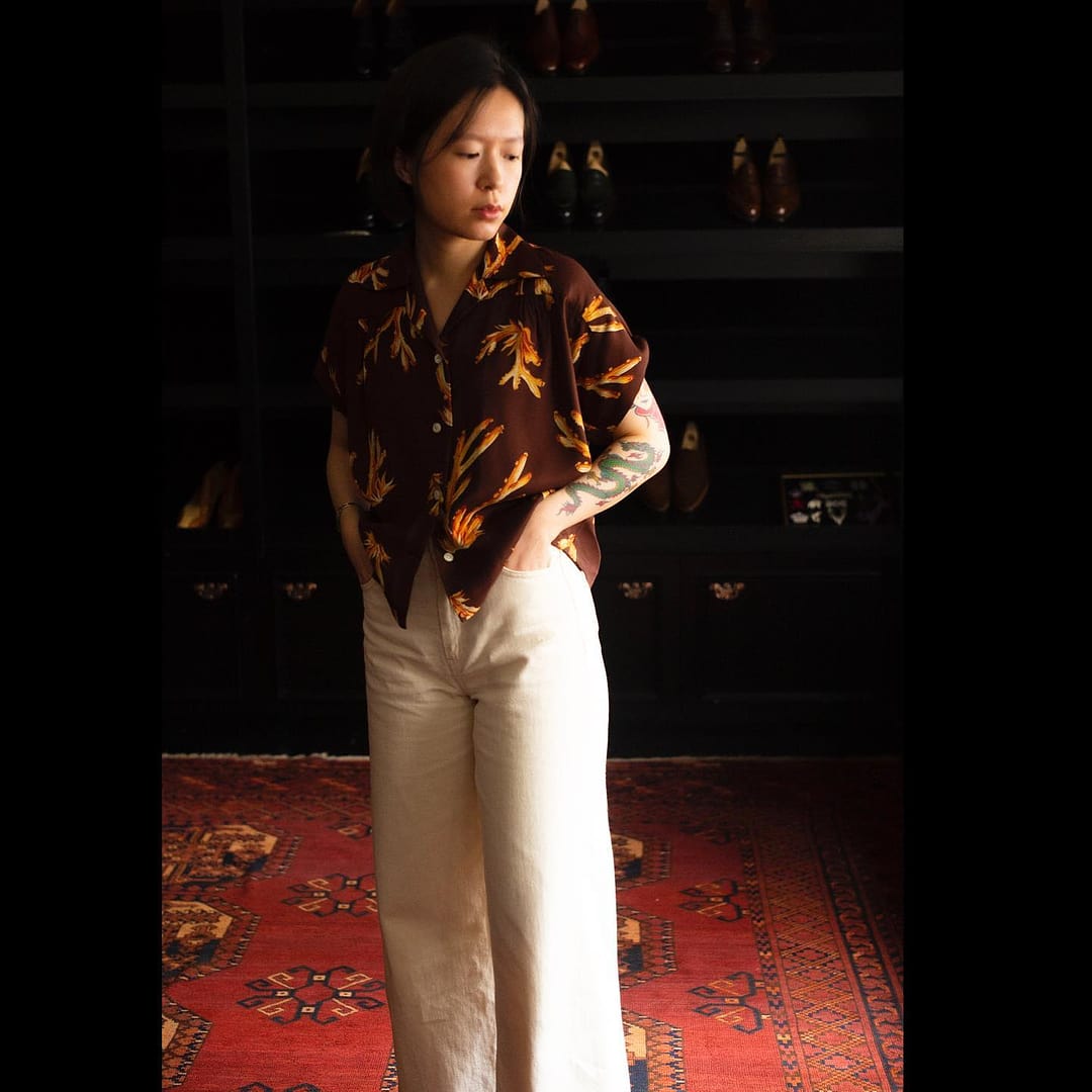 Rayon Shirt Coral Brown – Bryceland's
