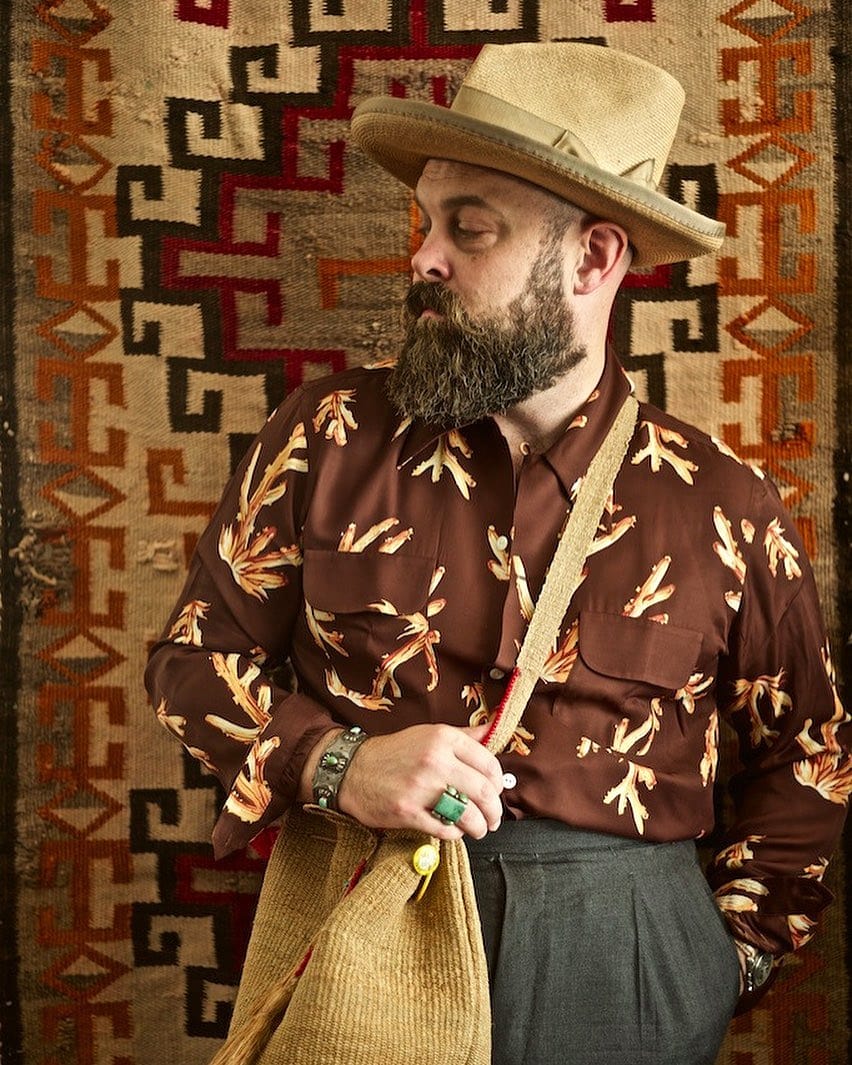 Bryceland’s Rayon Shirt Coral Brown M Rayon Shirt Coral Brown – Bryceland's