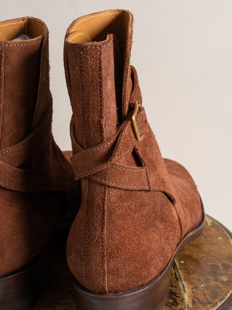 Clinch x Allevol Jodhpur Boots Shinki Horsehide Suede Brown