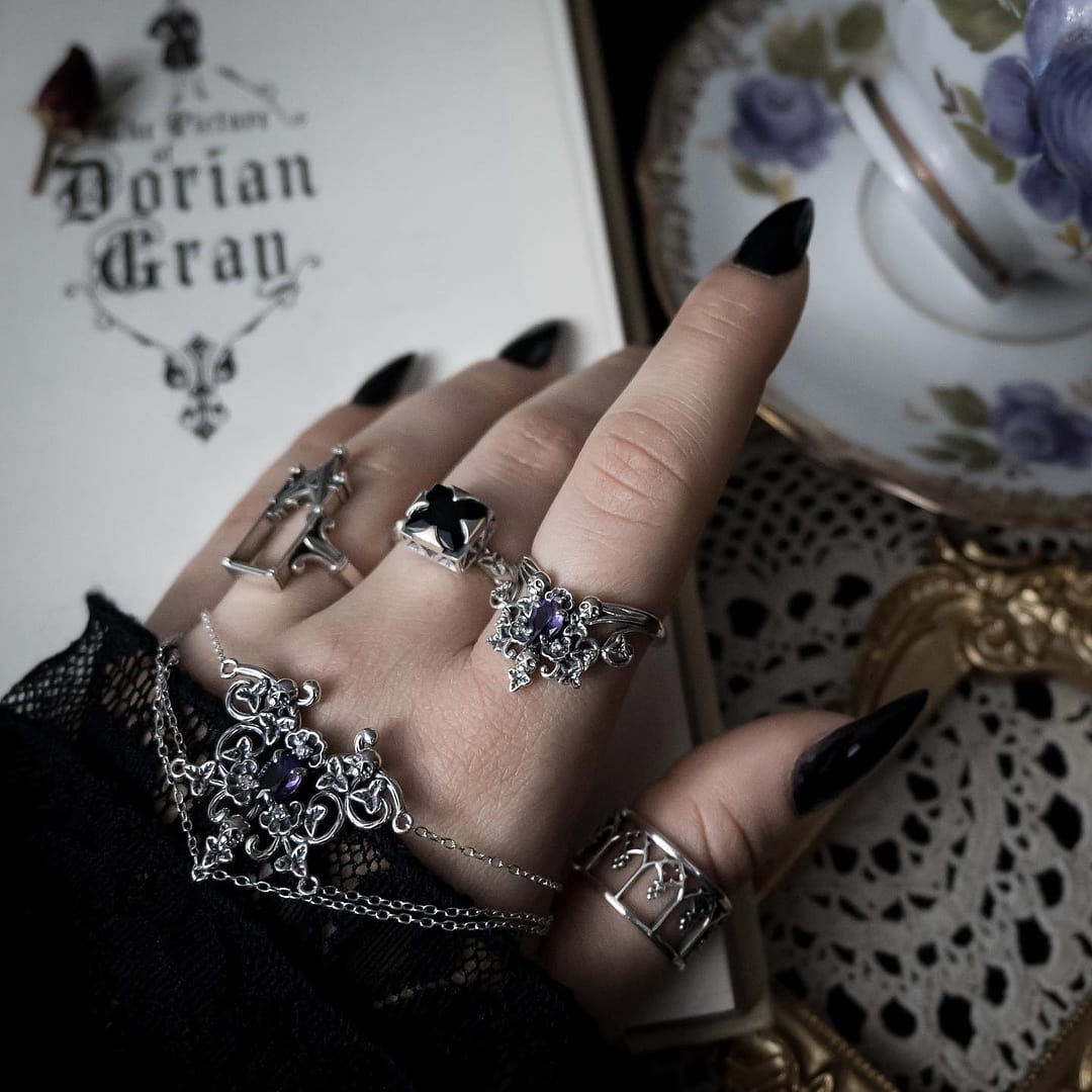 Gothic Arches Ring Silver – REGALROSE