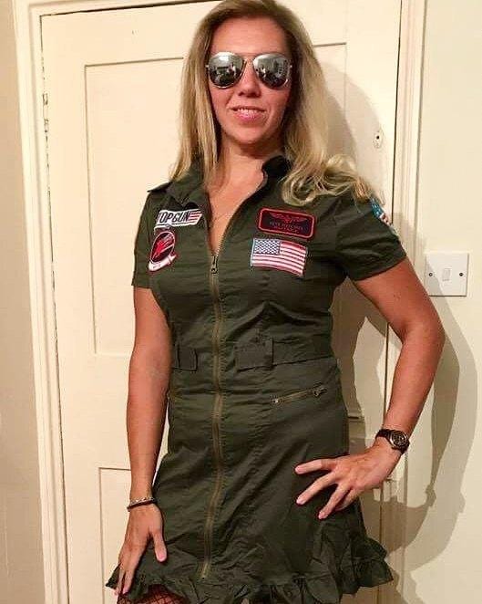 ladies top gun fancy dress Top Gun Costume Flight Dress