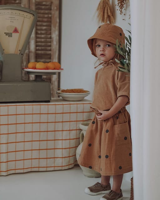 新品未使用 25ss organic zoo Sun Hat 2-3y Pebble Midnight Terry Sun Hat | Organic Zoo