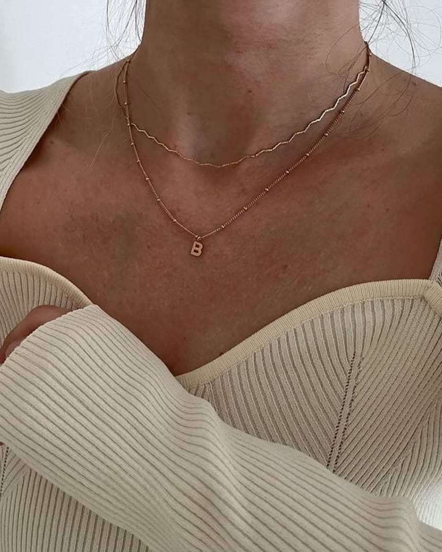 Your favourite 18k gold plated Fine Wave Chain is back in stock. Shop before it sells out (again) @aprilnineteen1 #theolist