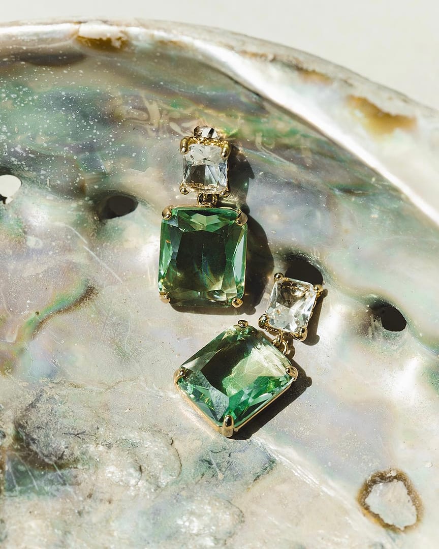 The aquamarine Statement Crystal Double Drop Earrings. That’s it, that’s the post