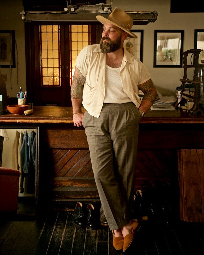 Bryce Landsクリーム色 長袖シャツ フロントポケット付き Rayon Shirt Cream – Bryceland's