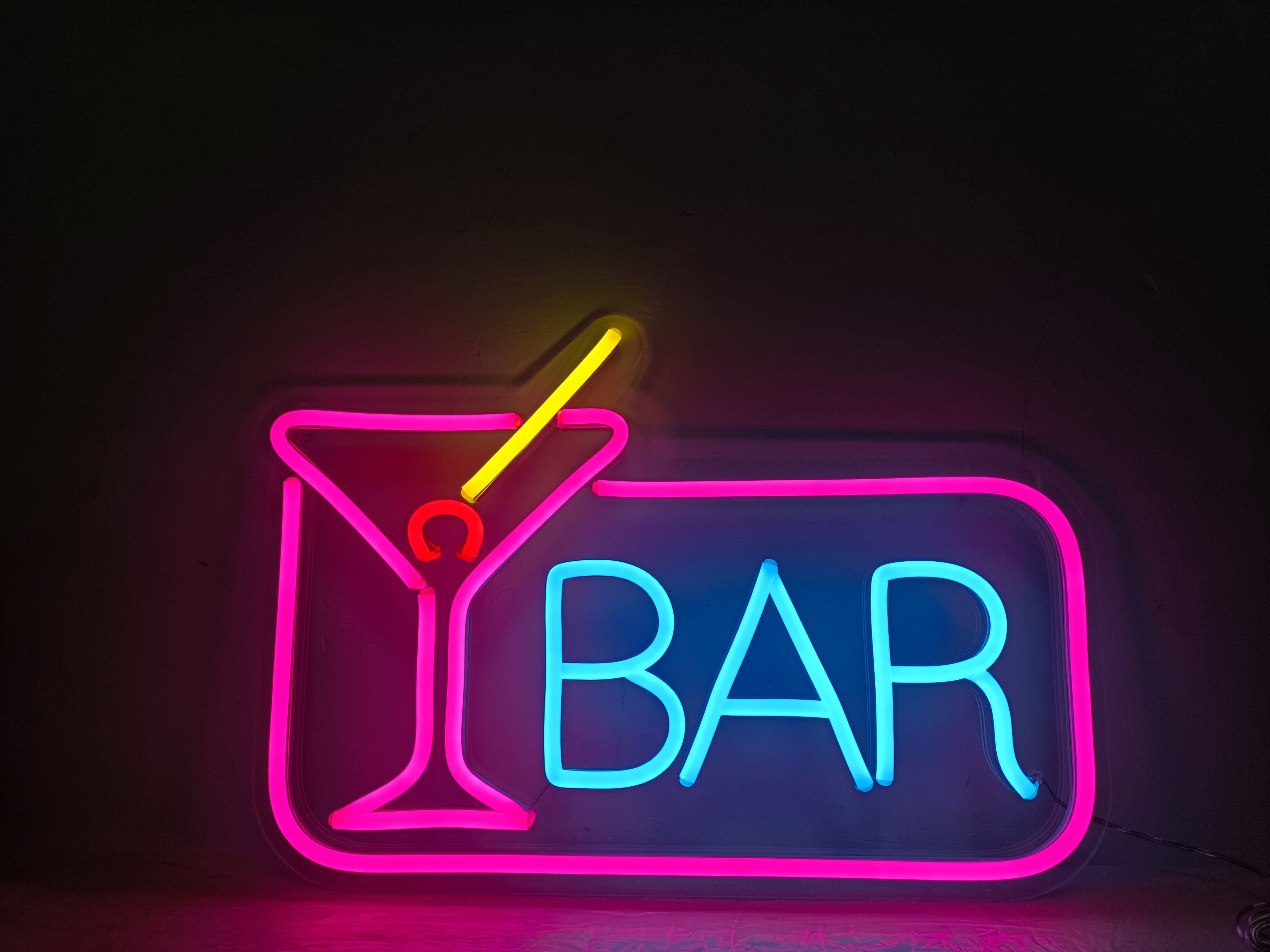 Bar aperto cocktail neon bar bar per decorazione da parete dimmerabile luce al neon a LED per birra caffè caffè club business casa pub club uomo grotta decorazioni per feste 42 x