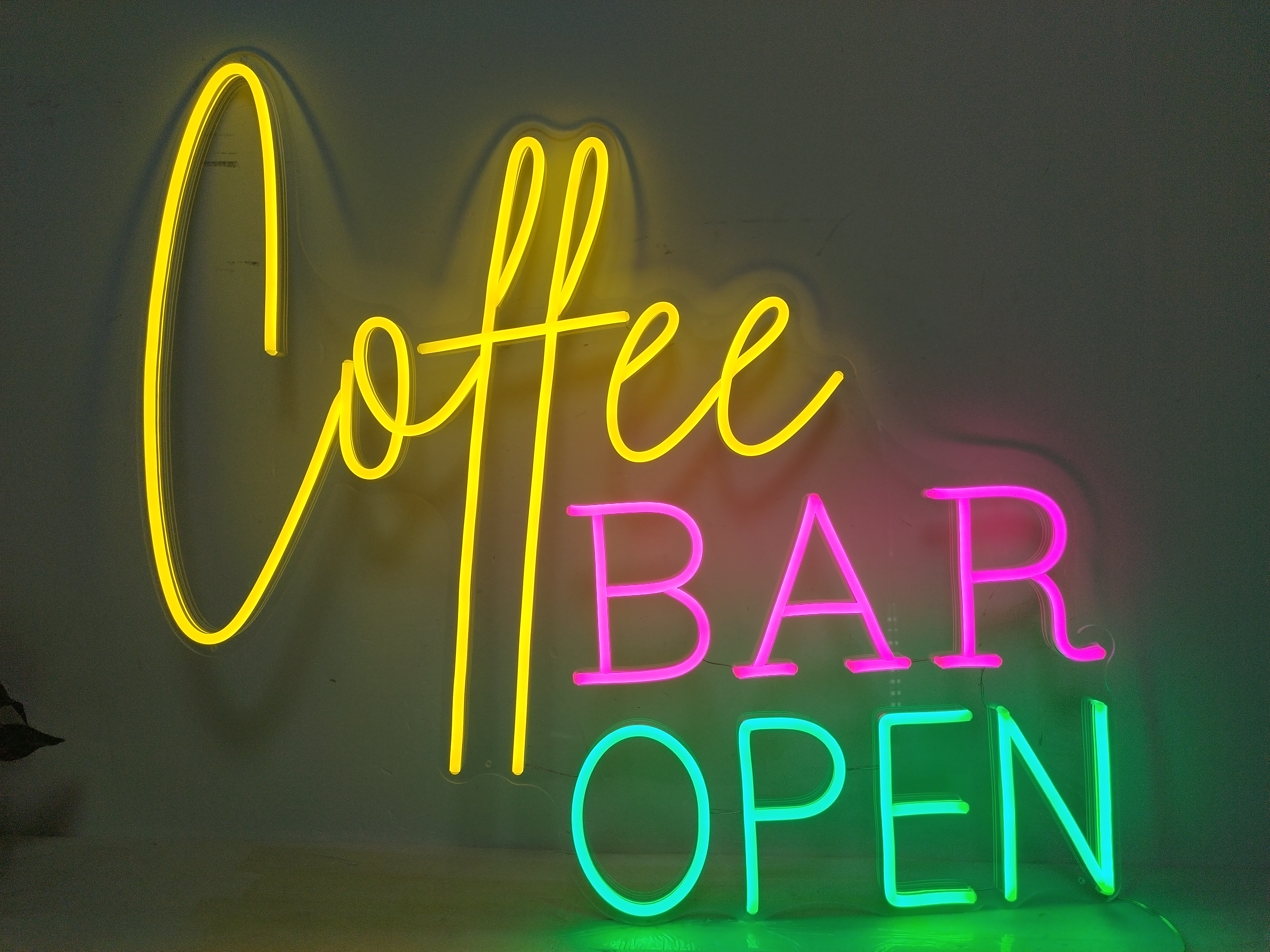 Girl Open Bar Man Cave Dual Color LED Enseigne Lumineuse Neon