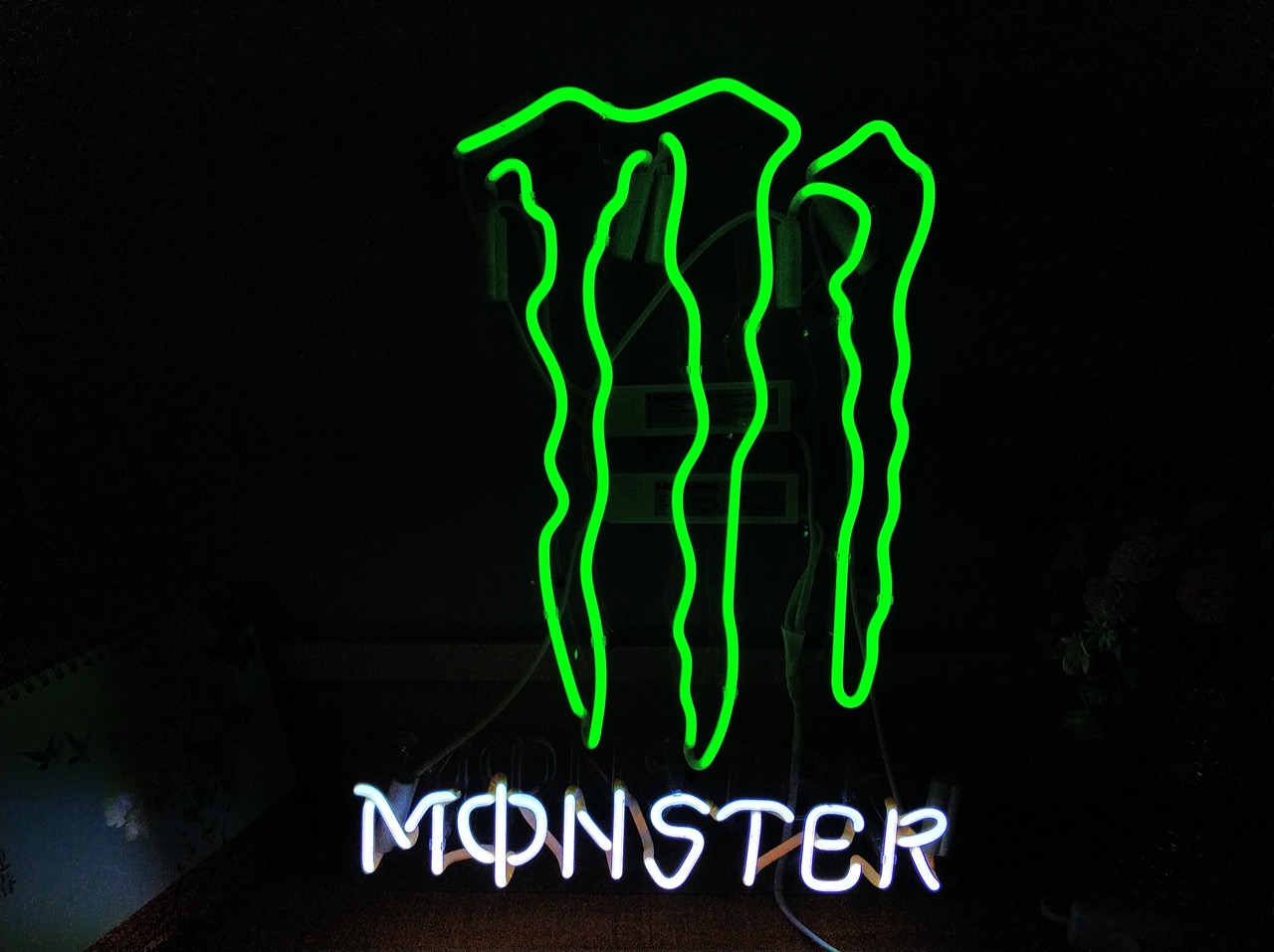 Monster グリーン ネオン看板 Green Monster Neon Signs Monster Claw Scratch Marks Neon Lights