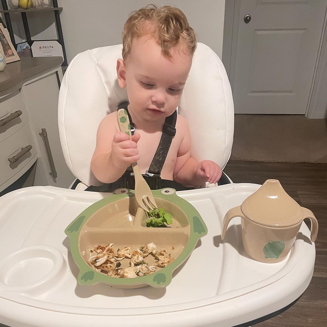 Eco Rice Husk Spoon & Fork Set – Nuby