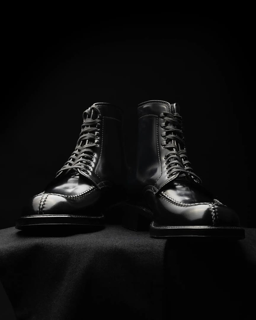 Alden x Clutch Cafe Tanker Boot Black Shell Cordovan M2905HC