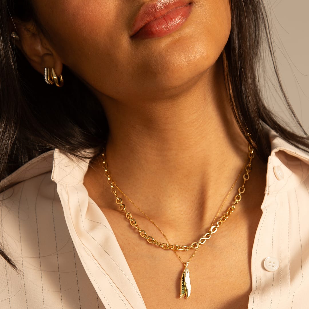 18K Yellow Gold Magic Bean Necklace | Monica Rich Kosann Jewelry