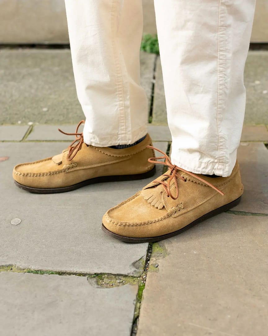 Yuketen Blucher w/Kiltie w/Camp Sole FO Khaki – Clutch Cafe Yuketen Blucher w/Kiltie w/Camp Sole FO Khaki – Clutch Cafe