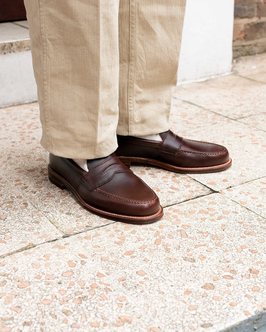Alden Unlined Leisure Handsewn Penny Loafer LHS 17831F – Clutch Cafe