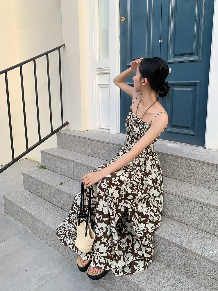 MO&Co. Women's Floral Print Maxi Cami Dress MO&Co. Women's Floral Print Maxi Cami Dress