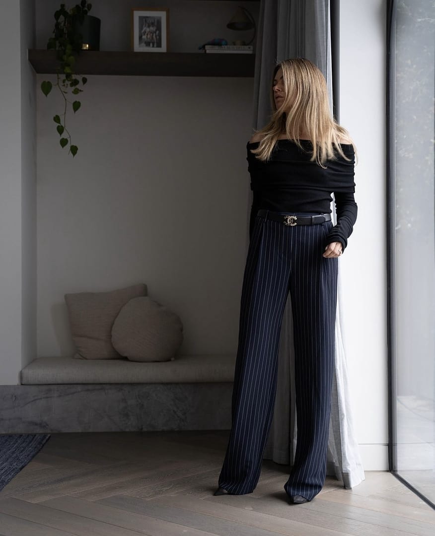 【mnem】Eden Stripe Skirt Pants mnem】Eden Stripe Skirt Pants (mnem/ボトムスその他
