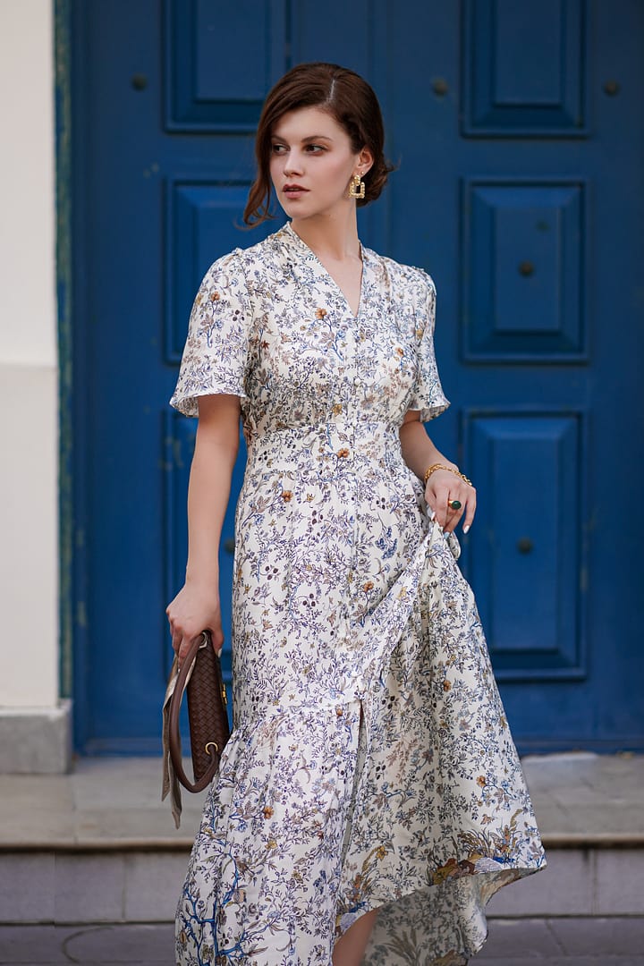 アーティフィシャルフラワーブーケ【GOELIA】19匁マルベリーシルク V