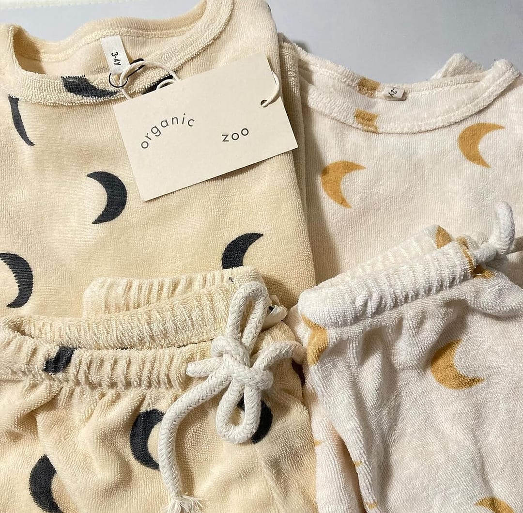 Gold Midnight Terry Rope Shorts | Organic Zoo