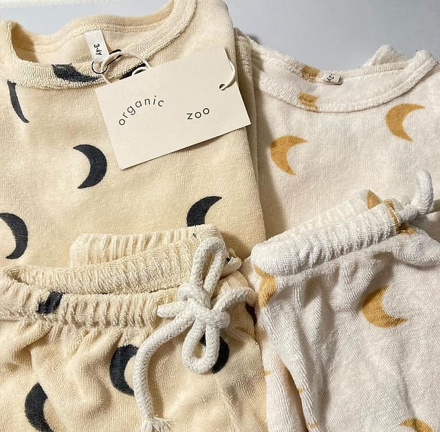 Gold Midnight Terry Rope Shorts | Organic Zoo