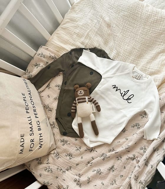 Natural MILK Organic Cotton Bodysuit | Organic Zoo