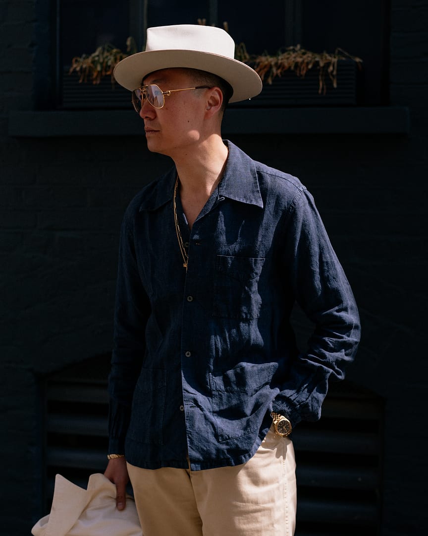 Cabana Shirt Navy | Bryceland's & Co.