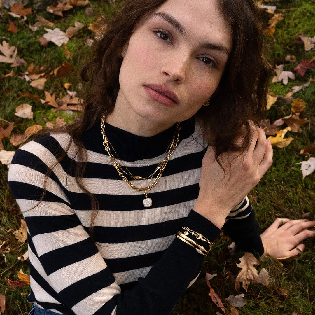 大人のリッチ感【YOSTER】Chain Bracelet Women's Unisex Sterling Silver Link Chain 8 Inches Lobster