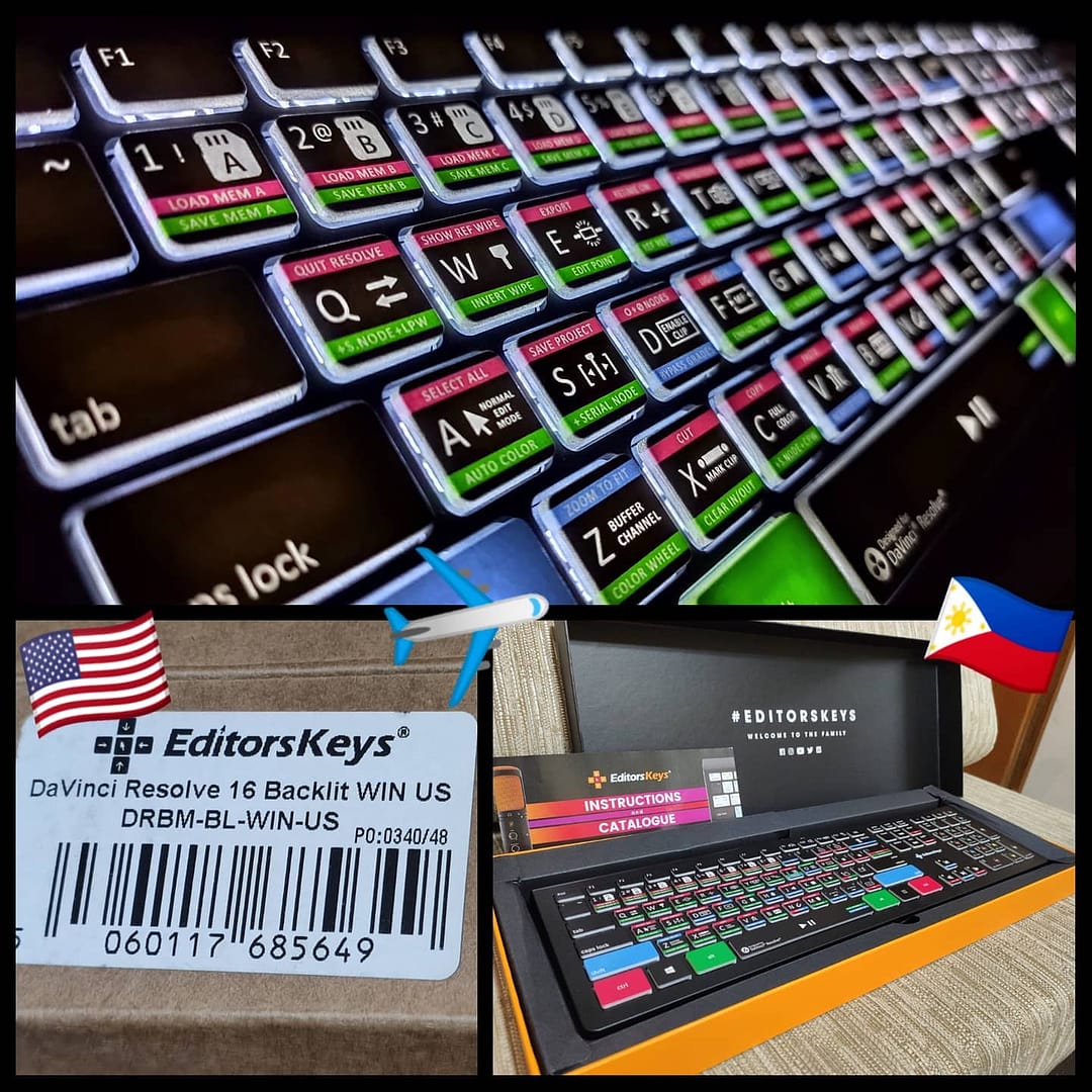 DaVinci Resolve 19 Keyboard - Backlit Mac or PC