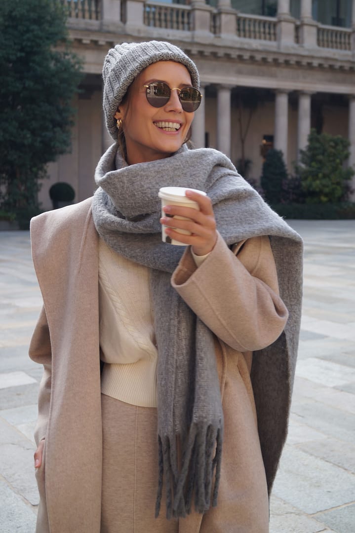 Wool Cashmere Unisex Hooded Wrap Coat – GOELIA