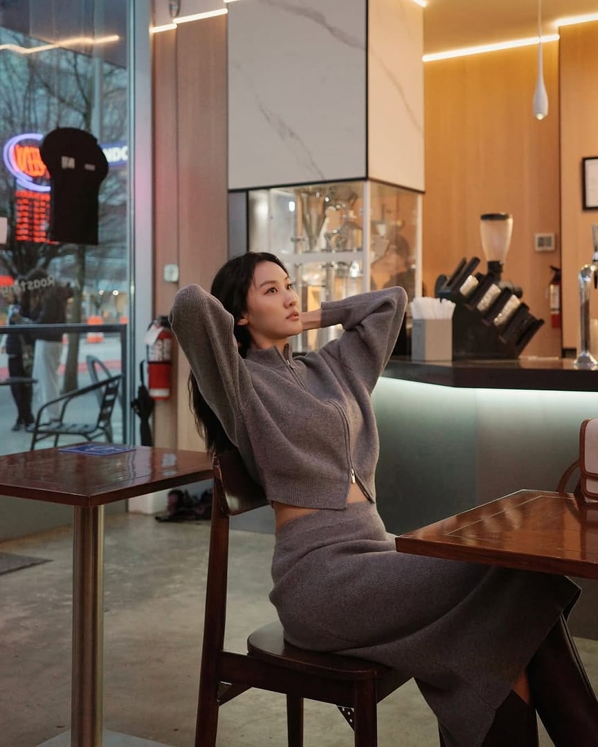 Cashmere Wool Blend Cardigan And Skirt Two-Piece Set – GOELIA