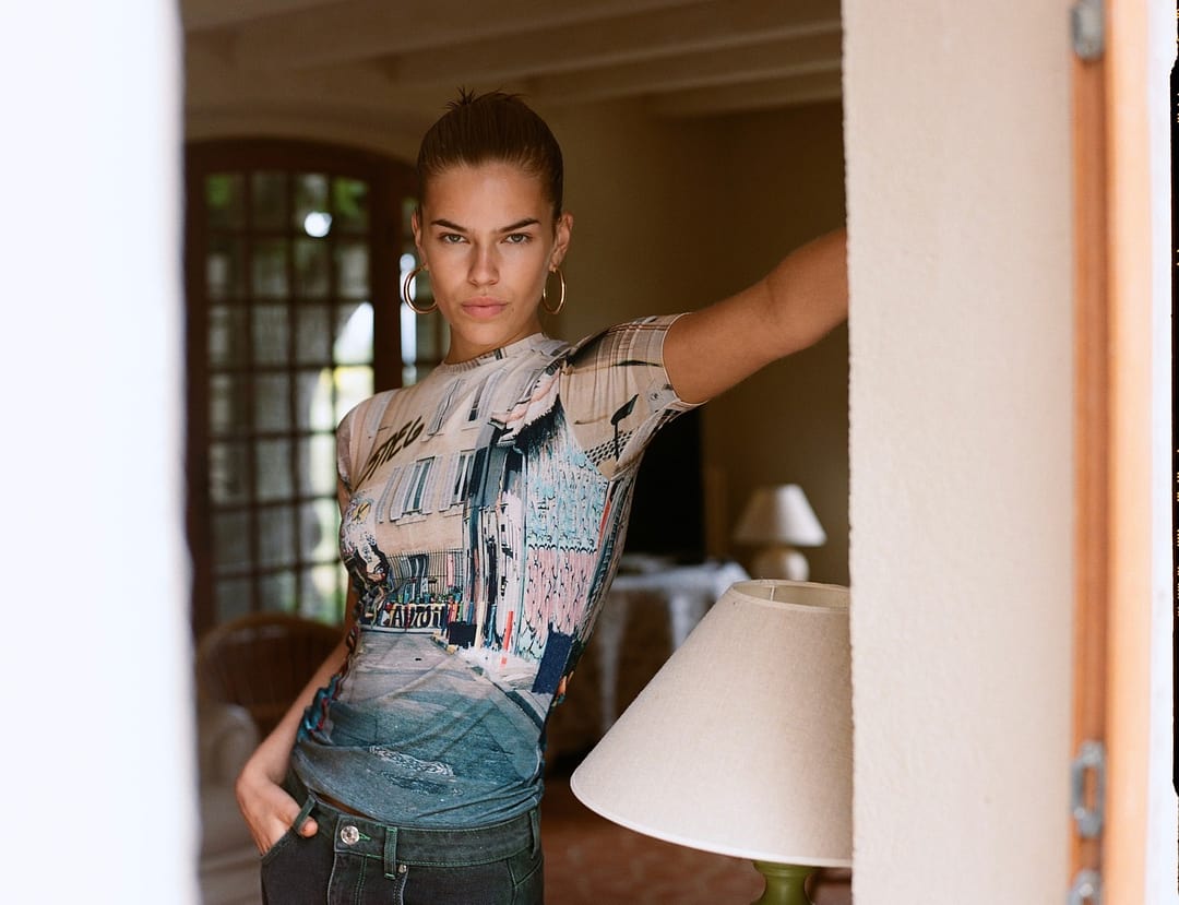 Michelle Shortsleeve Top | Brown - STIEGLITZ