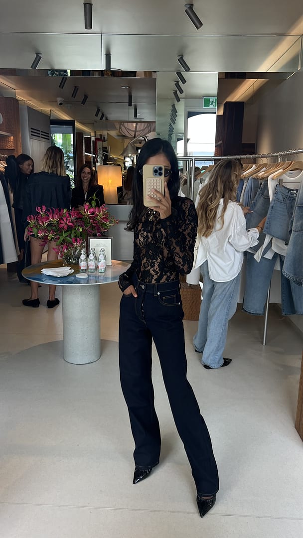Eira Lace Bodysuit | Black Long Sleeve | Henne