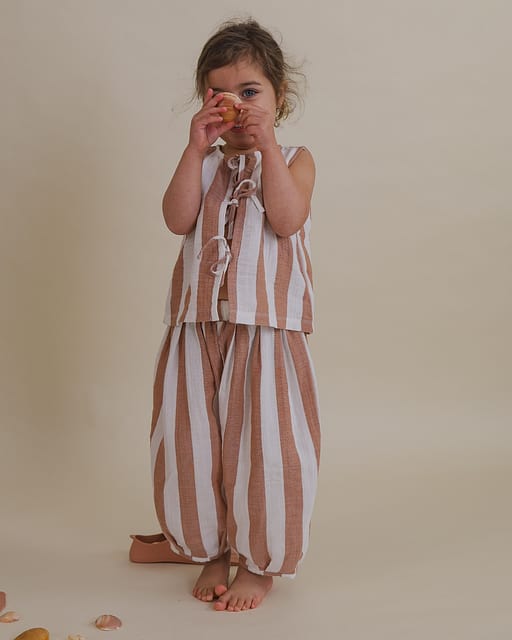 Stripes Resort Top | Organic Zoo