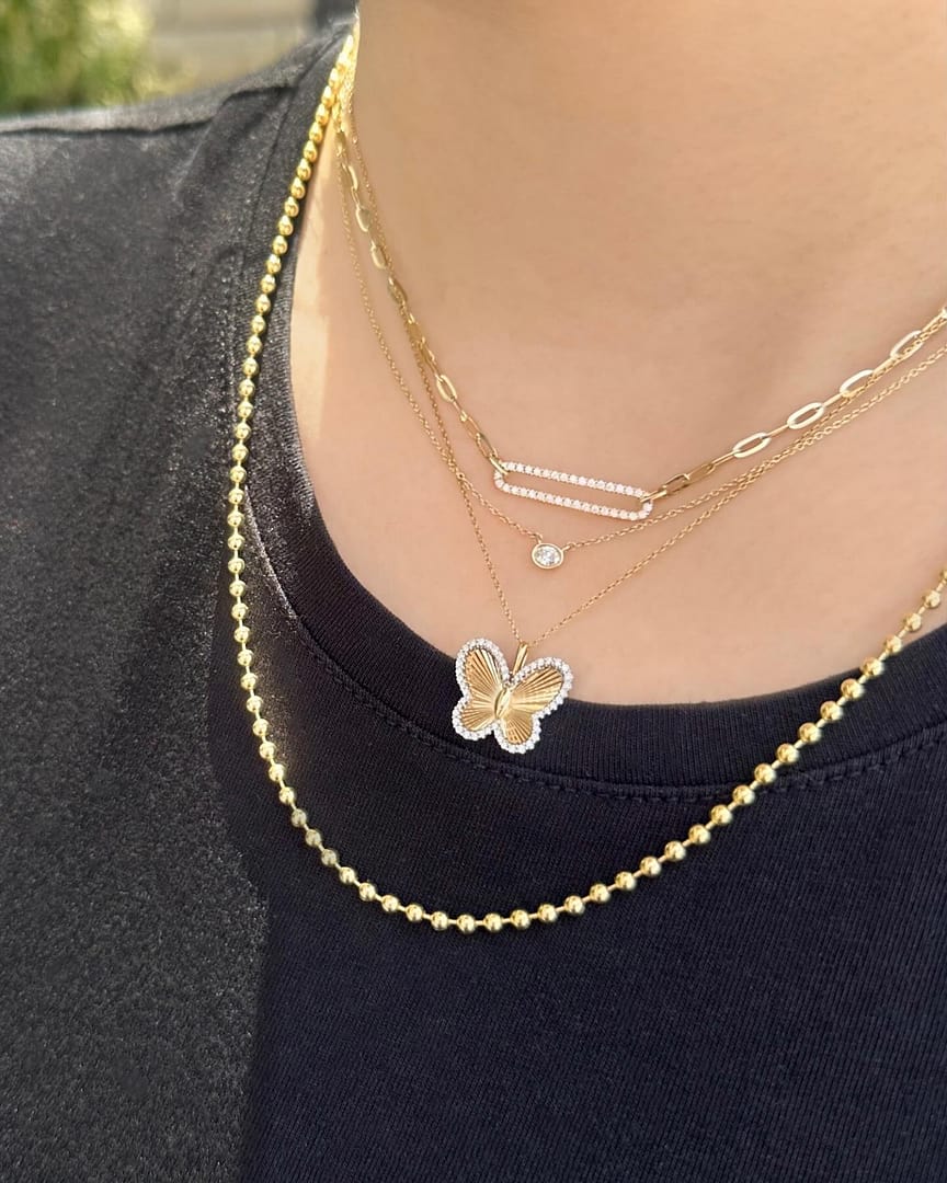 Sterling Silver Cubic Zirconia Eternity Necklace