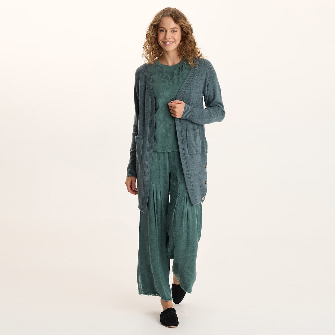 oh! caendy pocket ウィンター XCVI Bayek Open Front Longline Knit Cardigan
