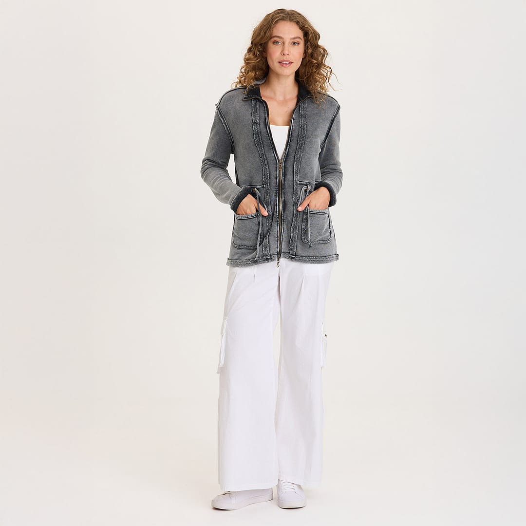 XCVI Lemont Cinchable Waist with Front Pockets and Zip Up Closure