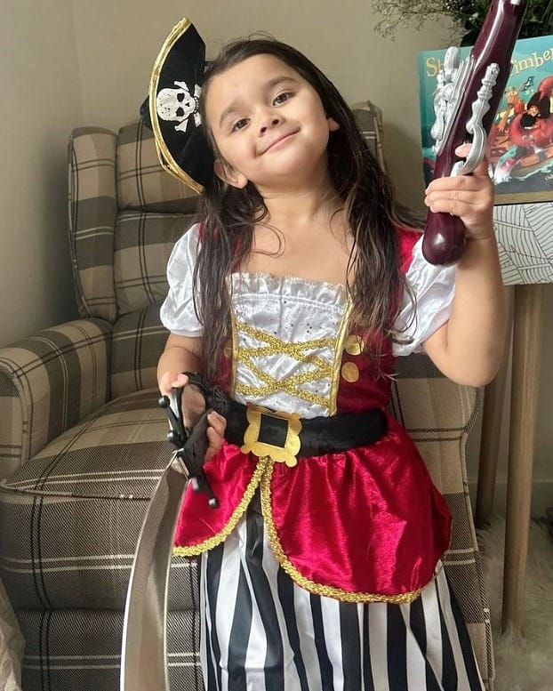 Smiffys Deluxe Piratenkostüm Für Mädchen (4–6 Jahre) – Inkl. Kleid & Hut, EN71-getestet