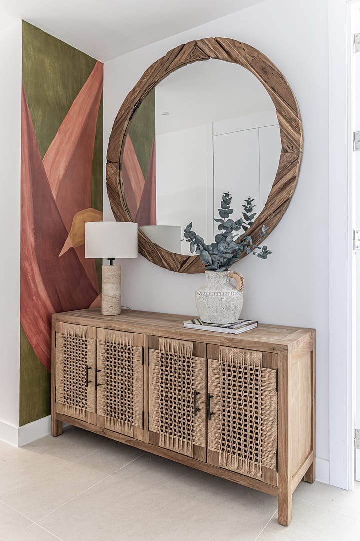 Tulum Cabinet |Scandinavian Boho Natural Wood Storage | Zoco Home