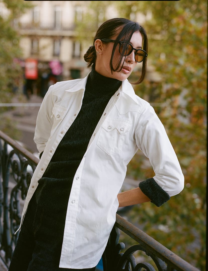 Sawtooth Westerner Shirt White | Bryceland's & Co.