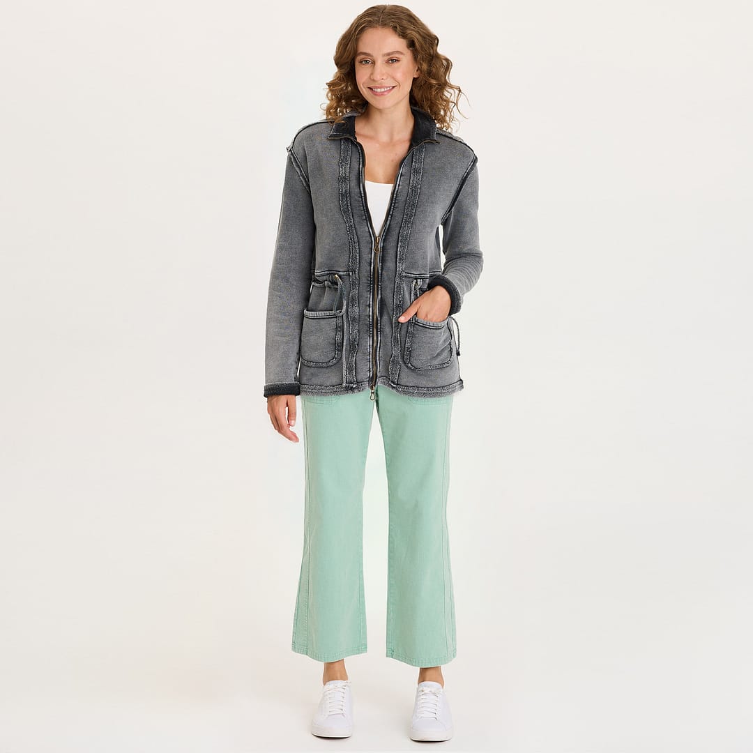 XCVI Lemont Cinchable Waist with Front Pockets and Zip Up Closure