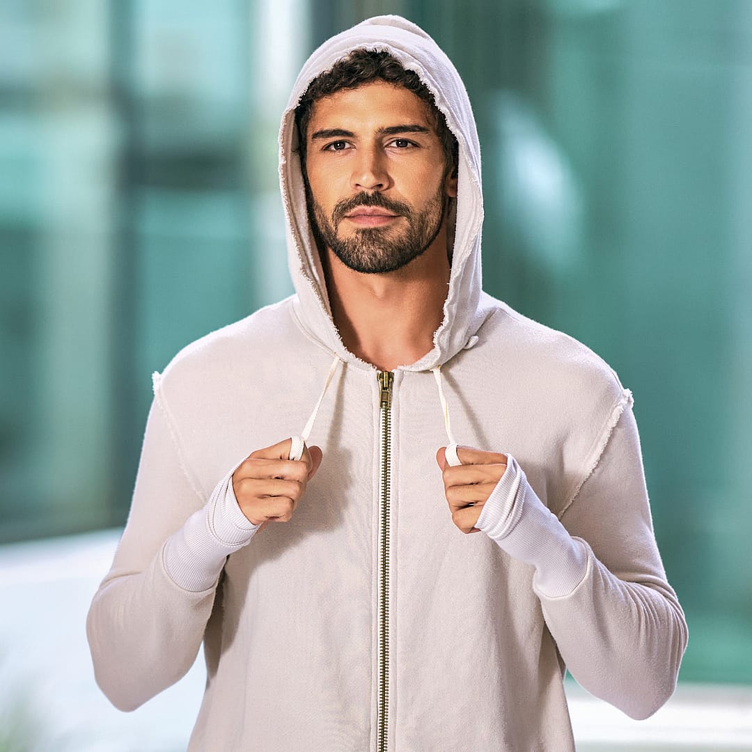 RAW ZIP HOODIE / BLACK – One Golden Thread