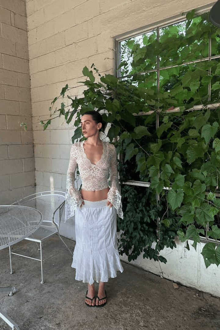 Emma Long Sleeve Lace Top – Mpaz Studio
