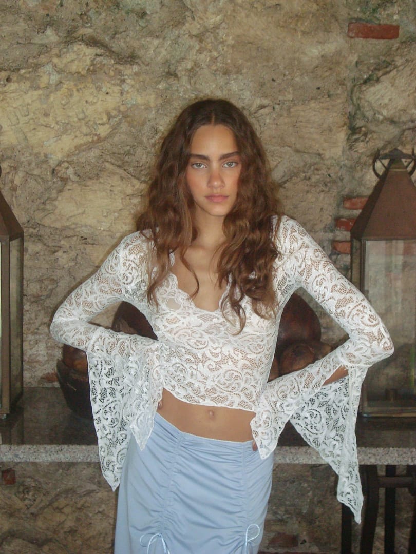 Emma Long Sleeve Lace Top – Mpaz Studio
