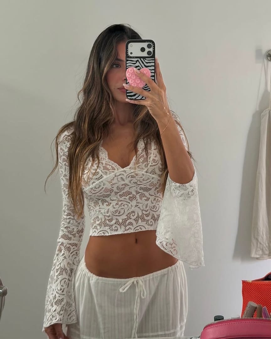 Emma Long Sleeve Lace Top – Mpaz Studio