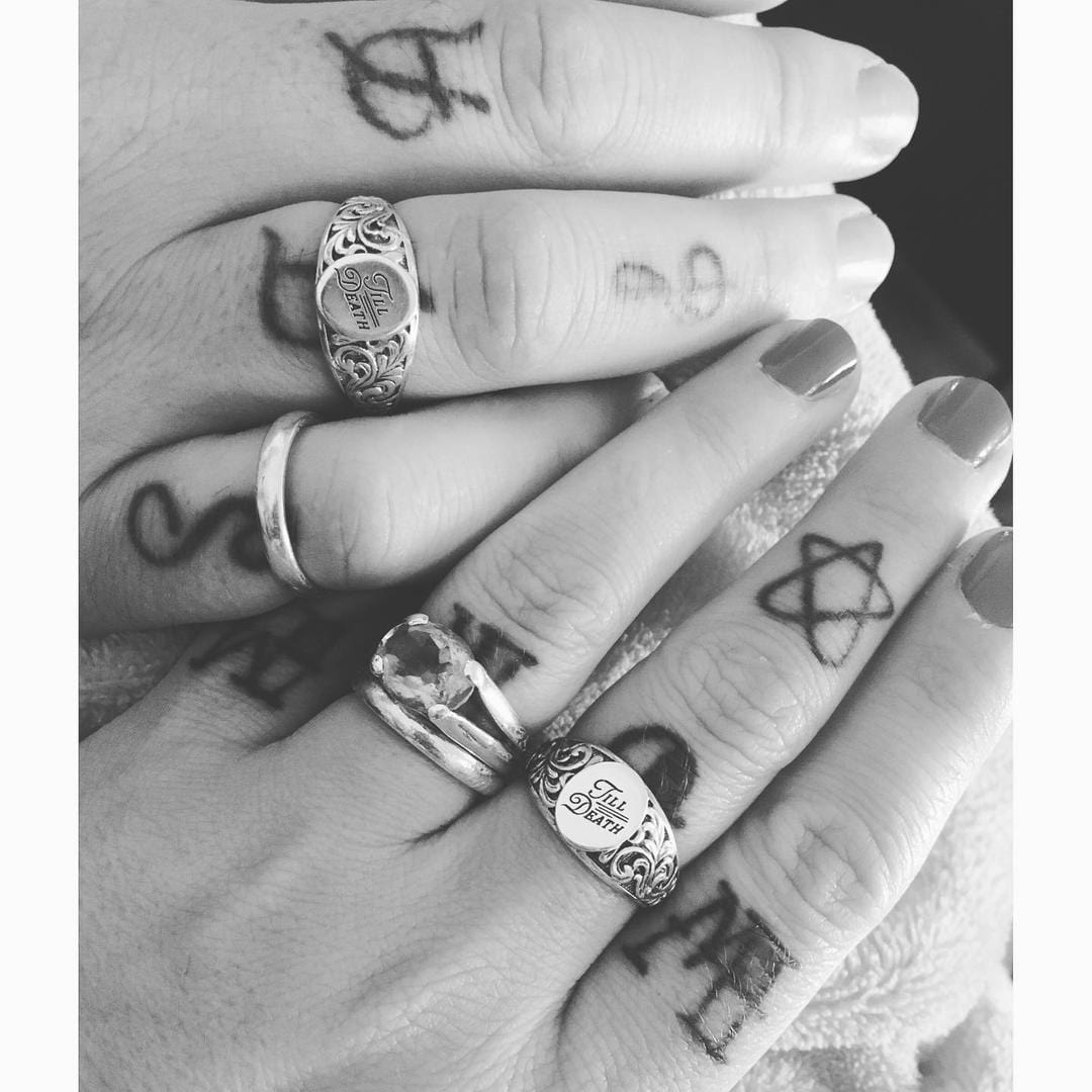 TILL DEATH. Promise Signet Ring REGALROSE