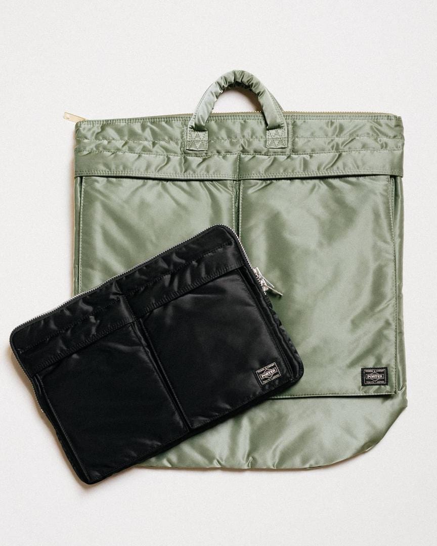 Porter Yoshida & Co Tanker Series 2Way Helmet Bag Sage Green